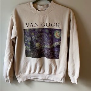 Van Gogh print crewneck